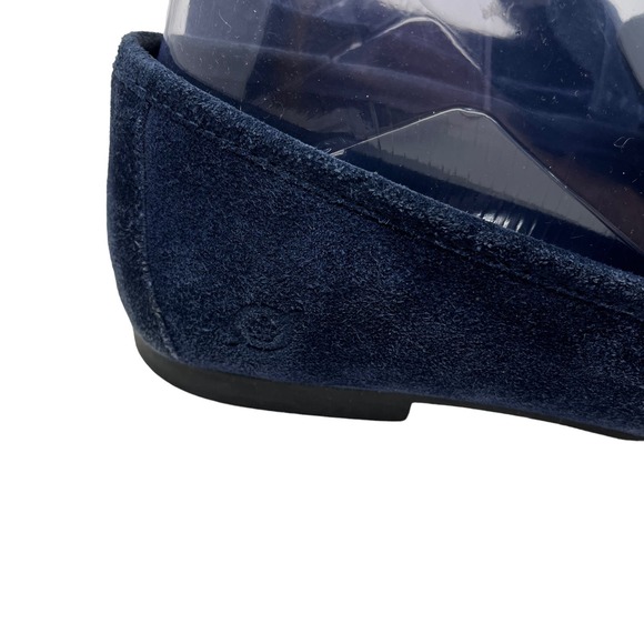Born Shoes Womens Size 7 Barnstable Loafers Blue Suede Slip On Comfort Shoes - Picture 4 of 9